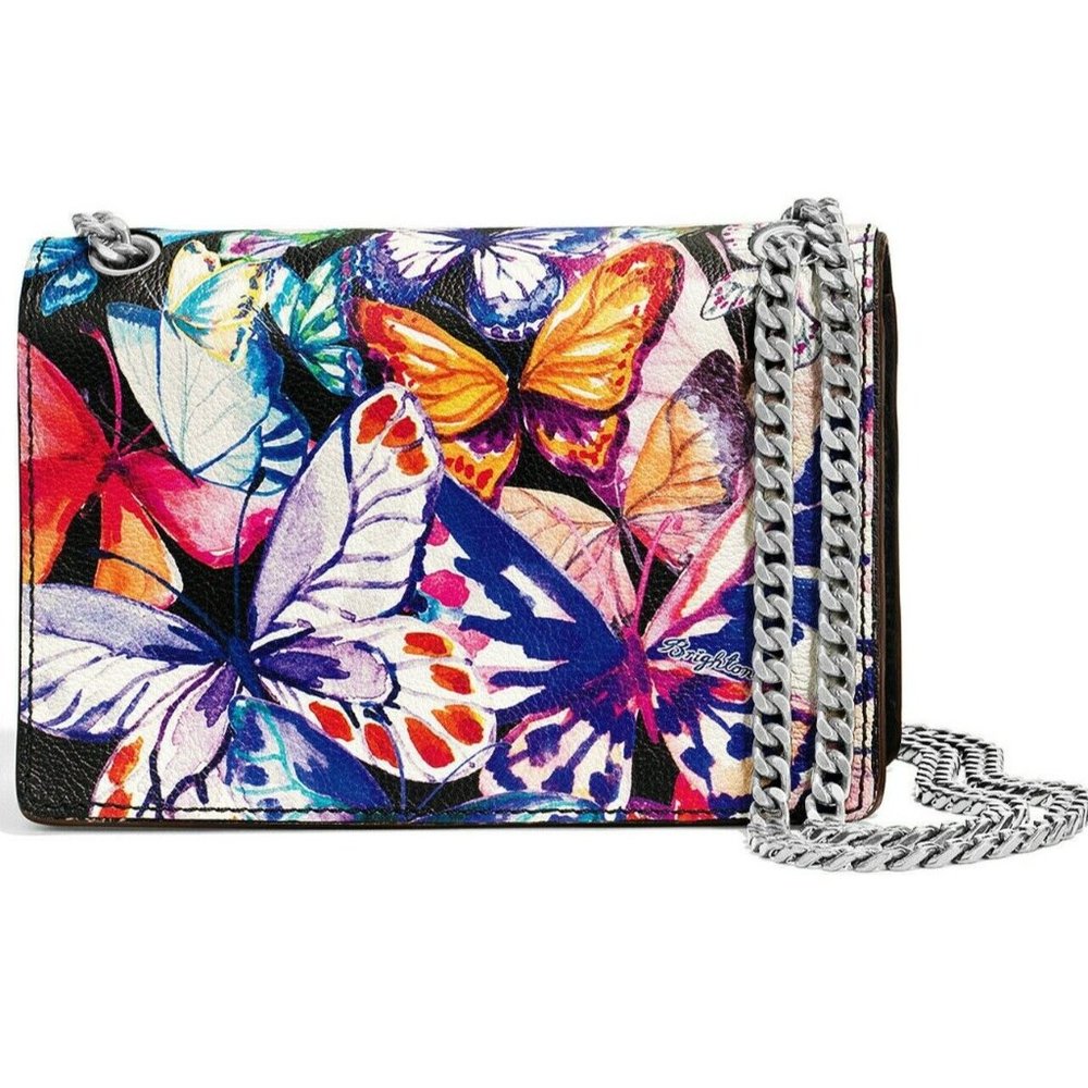 NWT Brighton Wild Garden KASEY FLAP BAG Leather CrossBody Shoulder Bag MSRP $265